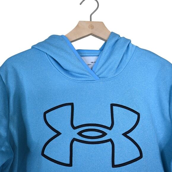 Under Armour Womens L Loose Fit Hoodie in Sky Blue - Picture 3 of 10